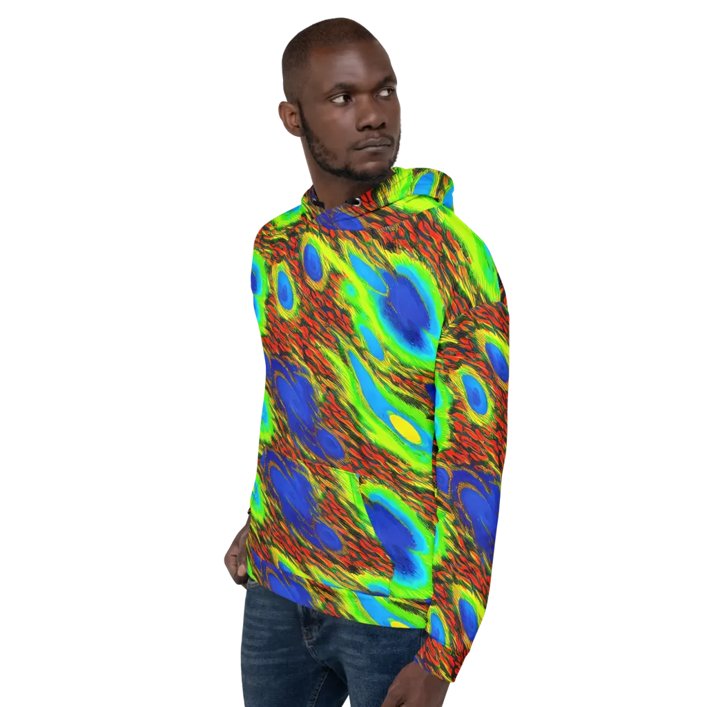 Vibrant Veinwork on Hoodie — Left