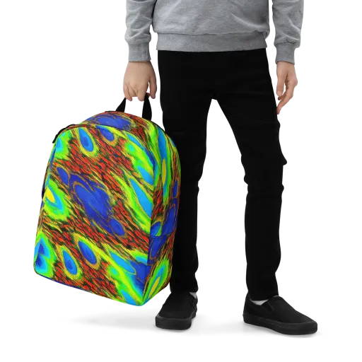 Vibrant Veinwork on a Minimalist Backpack