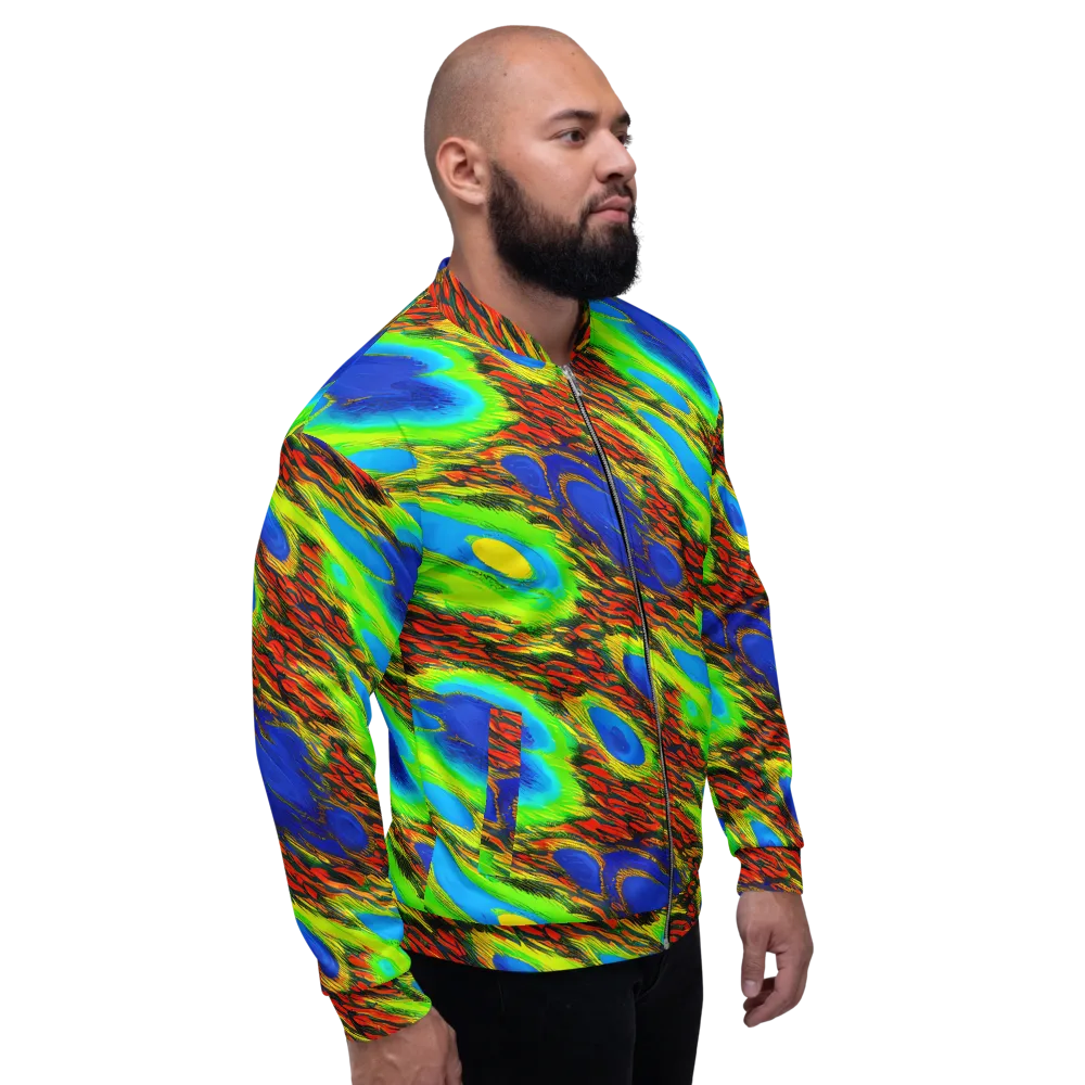 Vibrant Veinwork on Bomber Jacket — Right