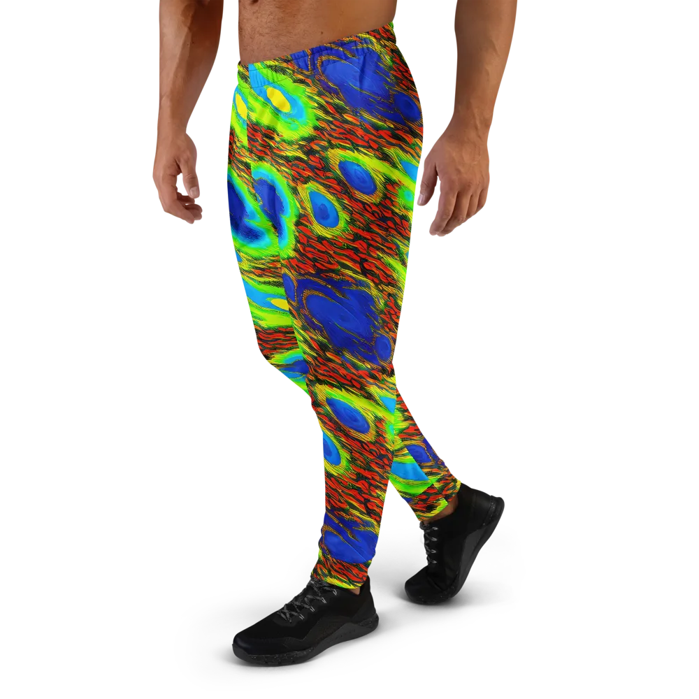 Vibrant Veinwork on Men's Joggers — Left