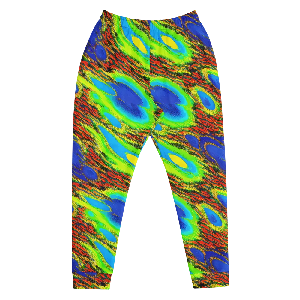Vibrant Veinwork on Men's Joggers — Front