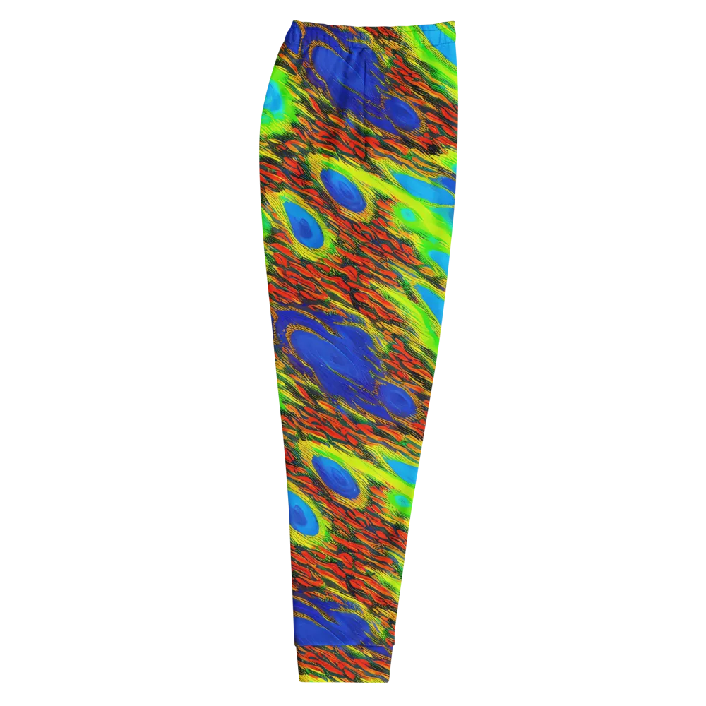 Vibrant Veinwork on Men's Joggers — Right