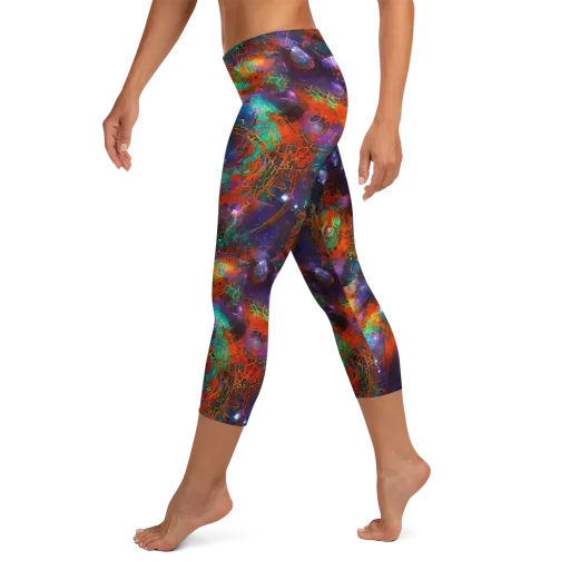 Vivid Event Horizon on a Capri Leggings