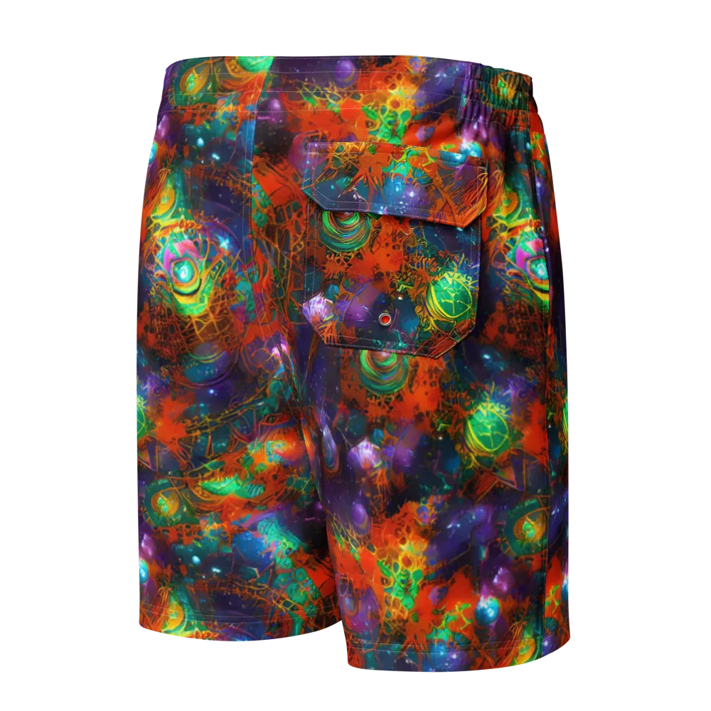 Vivid Event Horizon on Men's Board Shorts — Back