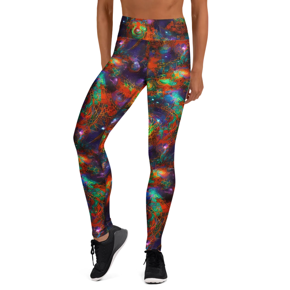 Vivid Event Horizon on Yoga Leggings — Front