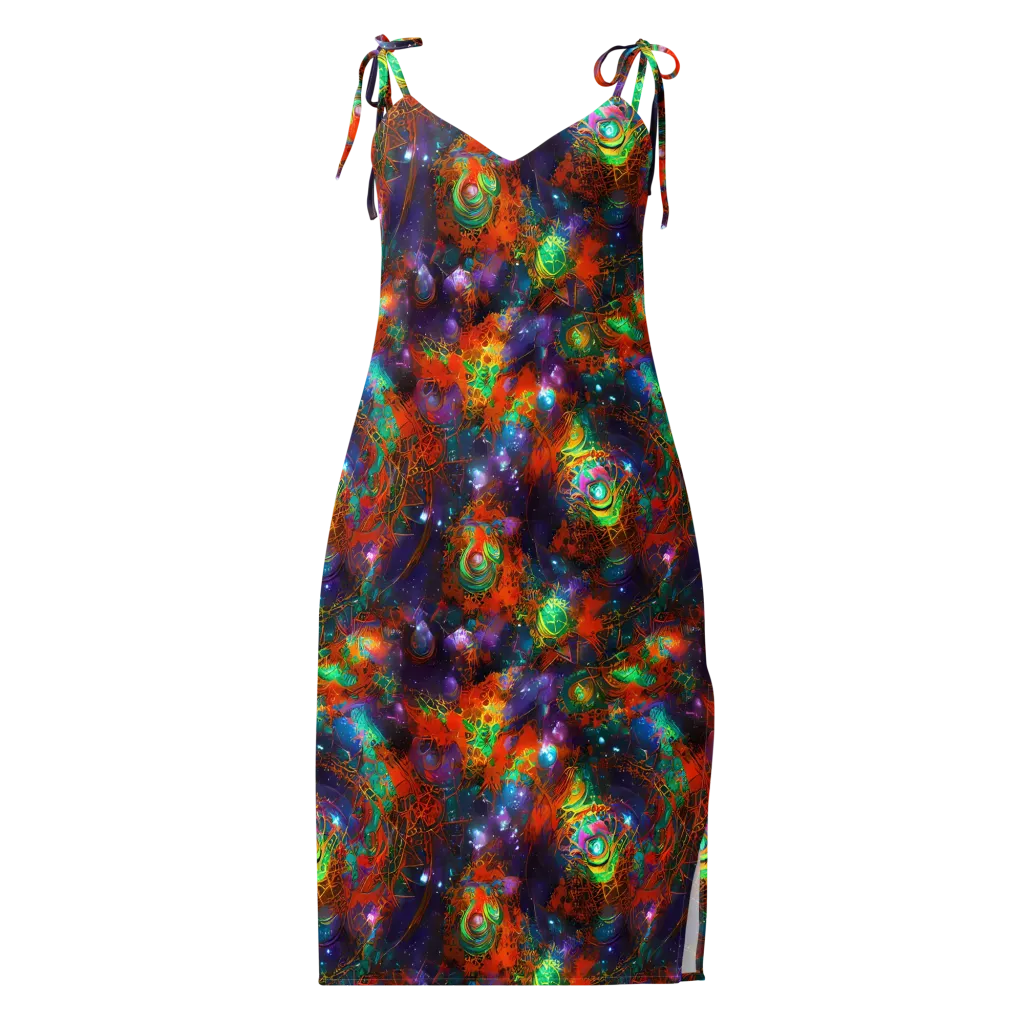 Vivid Event Horizon on Slip Dress — Front