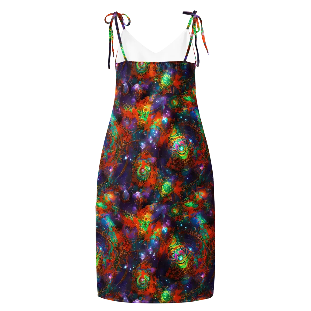 Vivid Event Horizon on Slip Dress — Back