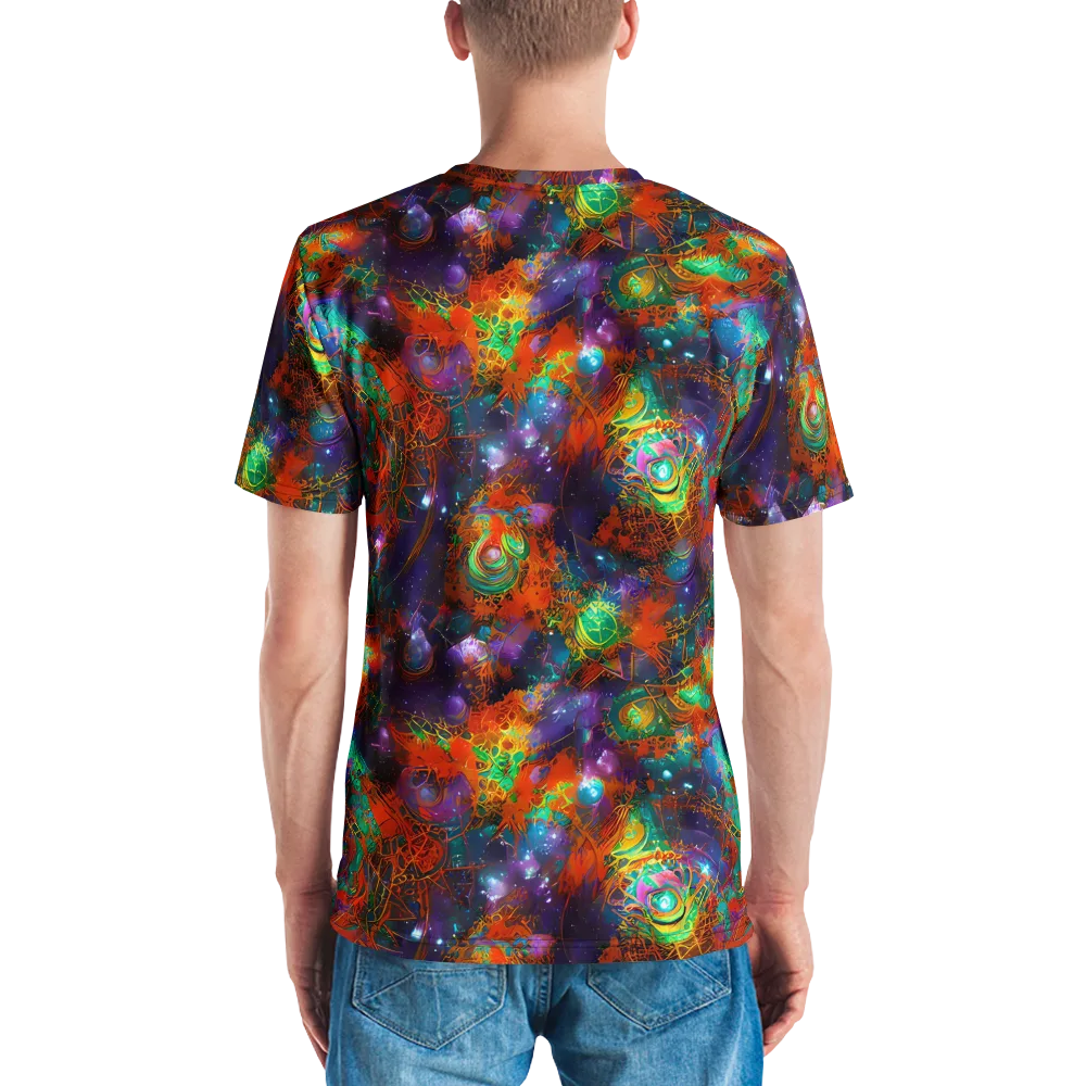 Vivid Event Horizon on Men's Crew Neck T-Shirt — Back