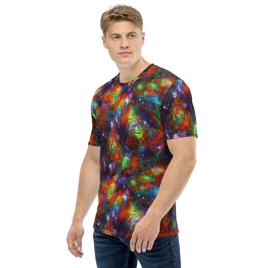 Vivid Event Horizon on Men's Crew Neck T-Shirt — Left