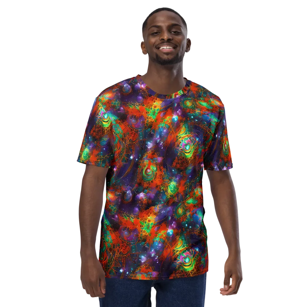 Vivid Event Horizon on Men's Crew Neck T-Shirt — Front