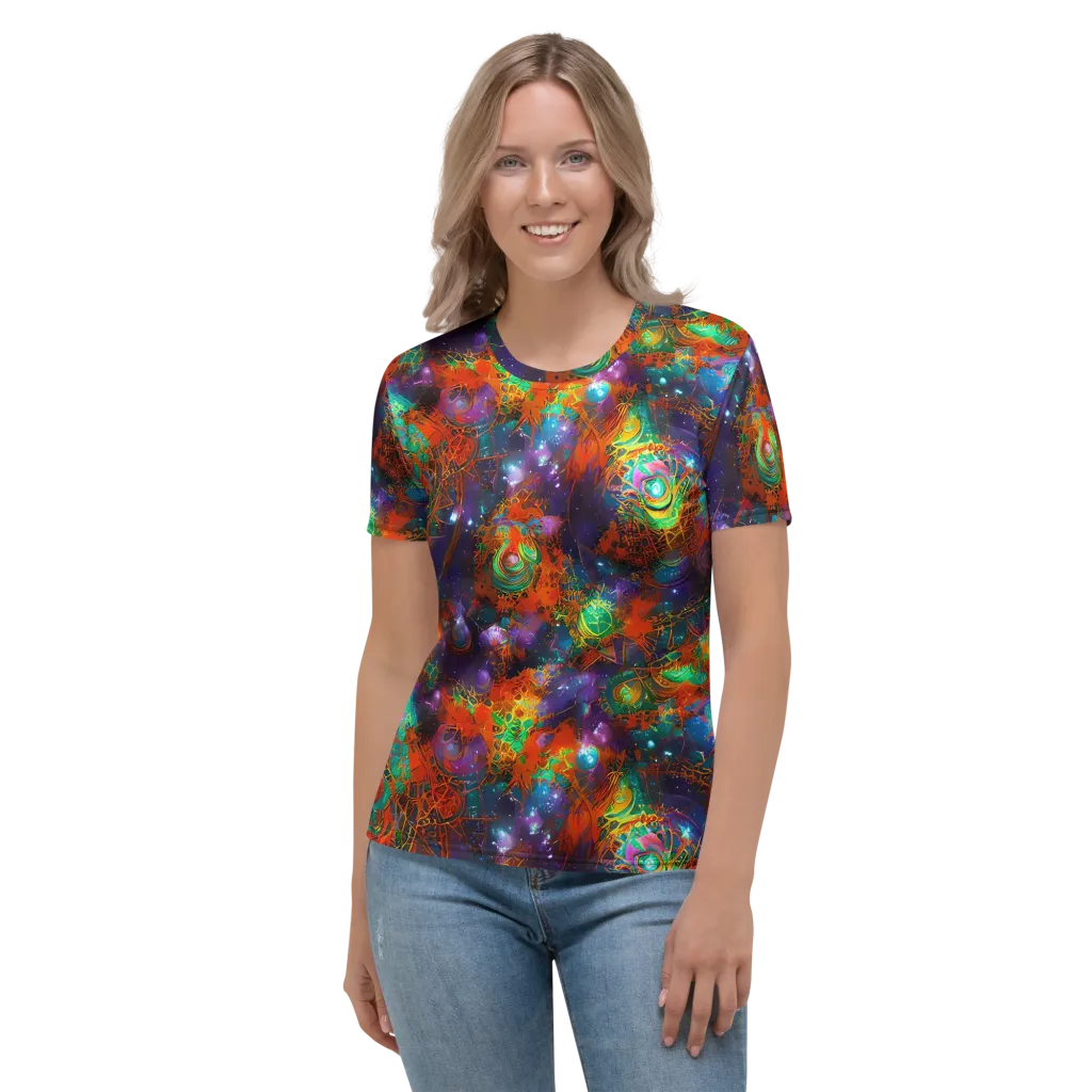 Vivid Event Horizon on Women's Crew Neck T-Shirt — Front