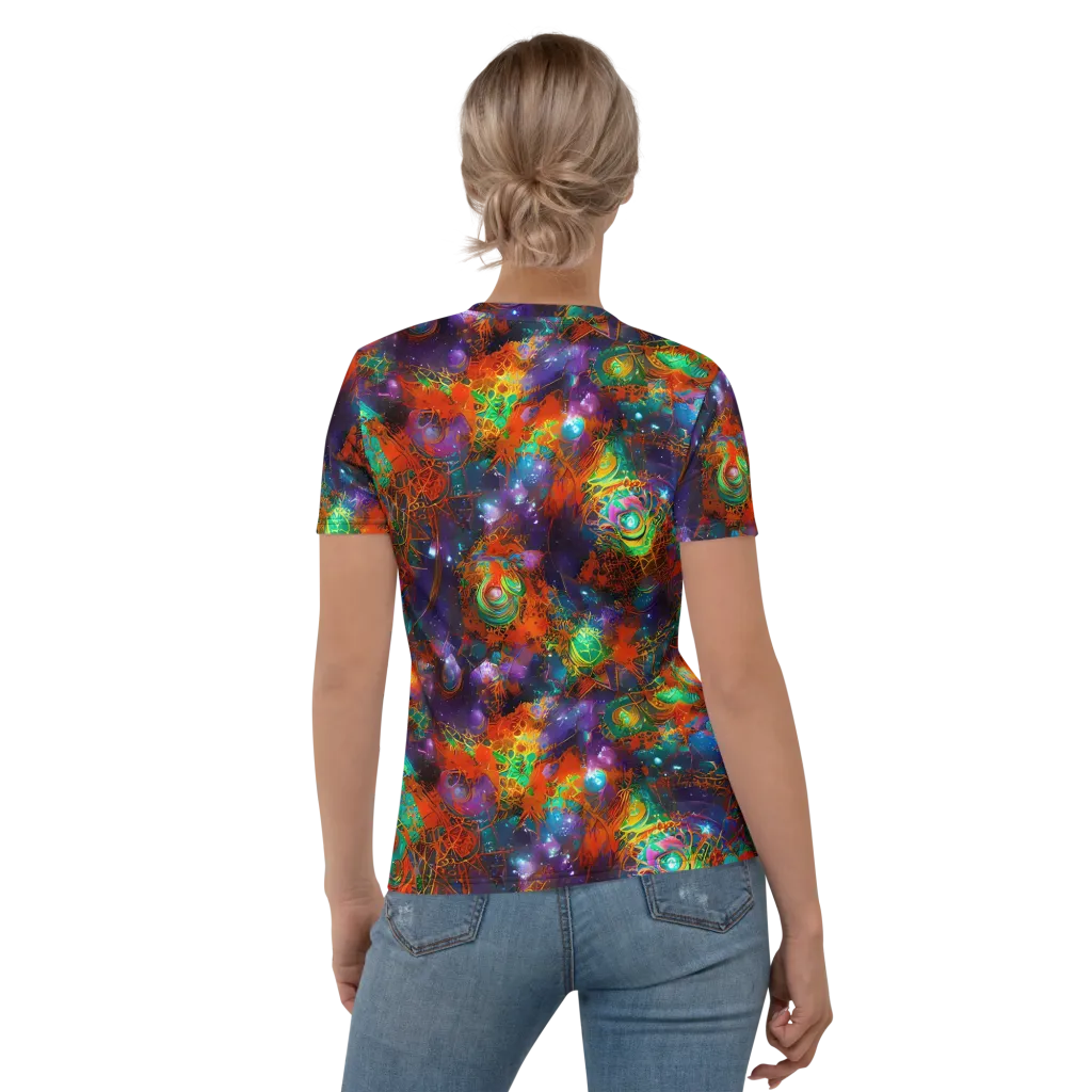 Vivid Event Horizon on Women's Crew Neck T-Shirt — Back