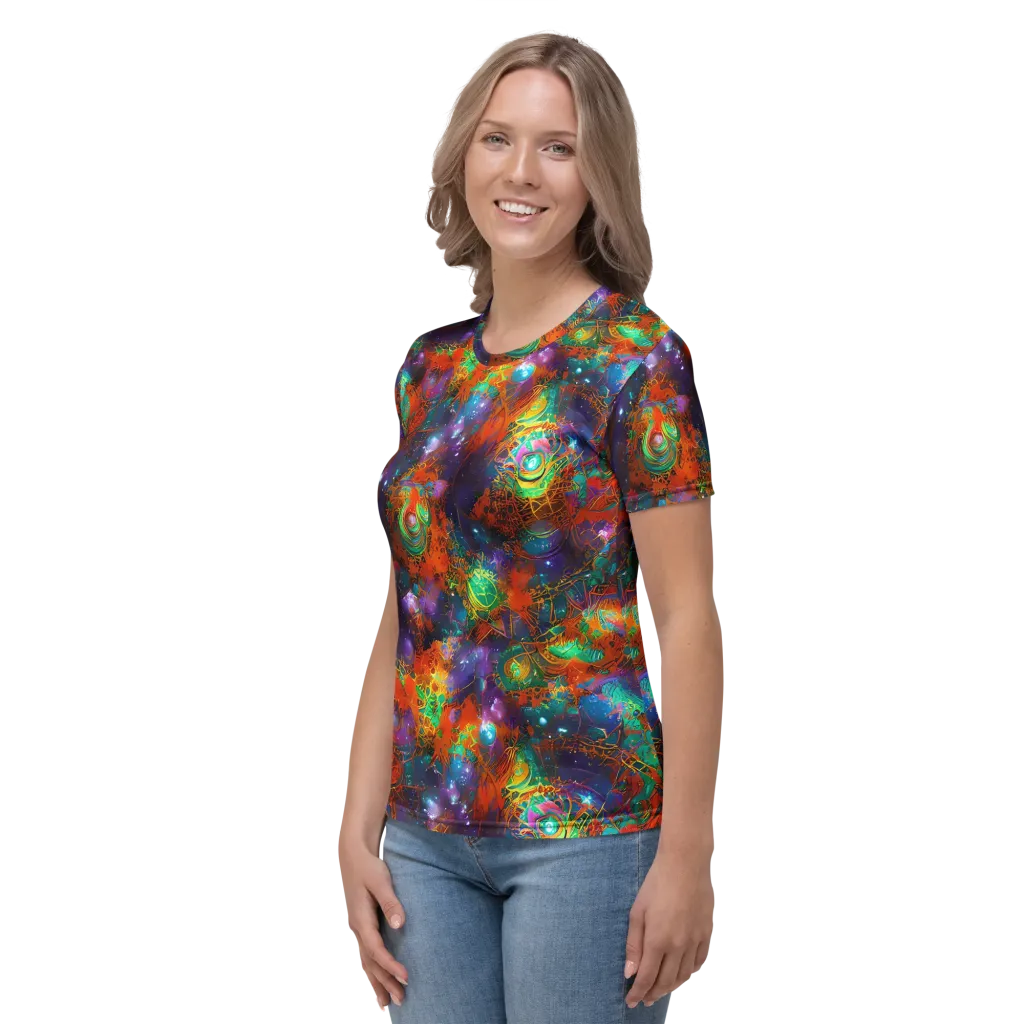 Vivid Event Horizon on Women's Crew Neck T-Shirt — Left