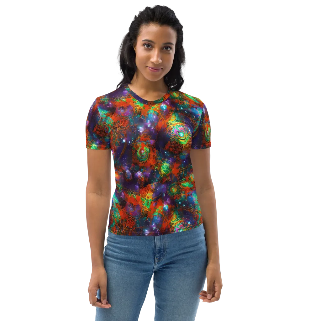 Vivid Event Horizon on Women's Crew Neck T-Shirt — Front
