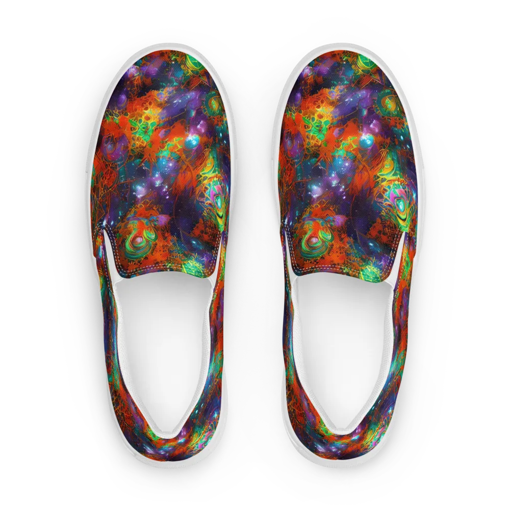 Vivid Event Horizon on Men's Slip-On Canvas Shoes — Front