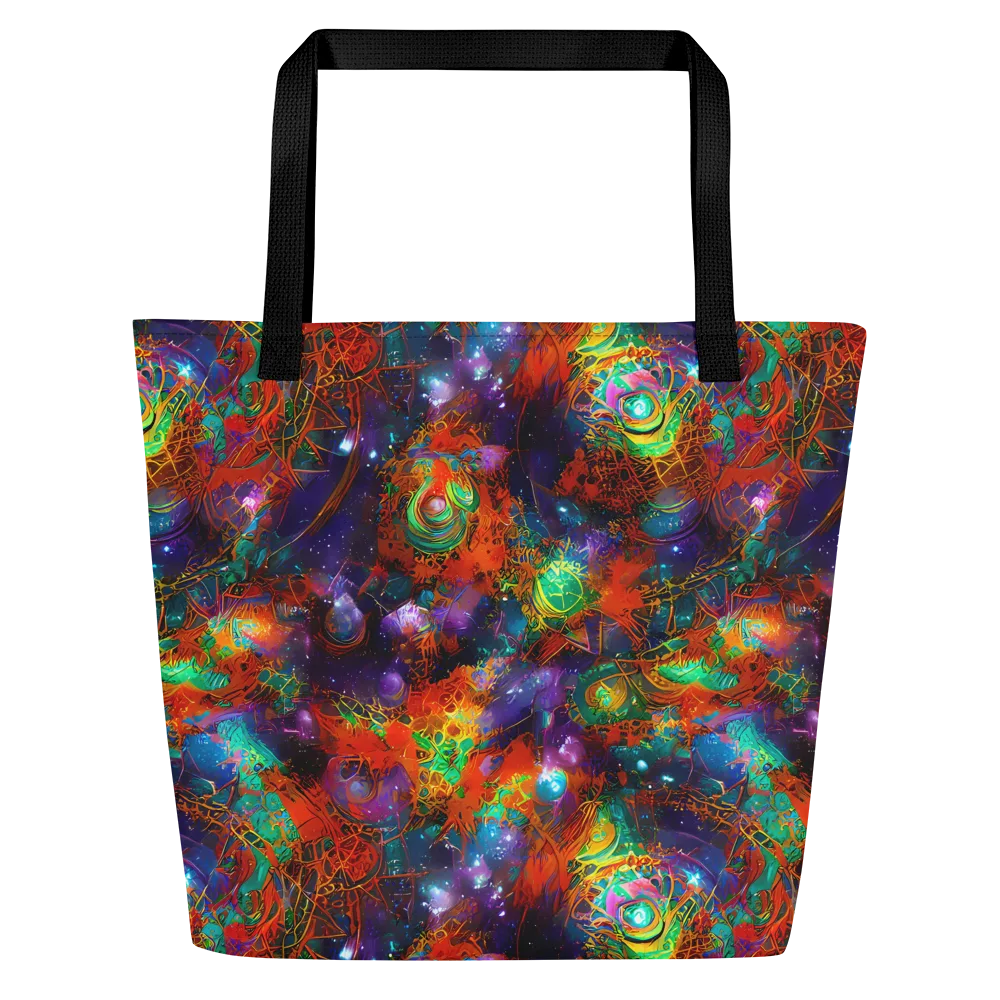 Vivid Event Horizon on Large Tote Bag W/ Pocket — Front