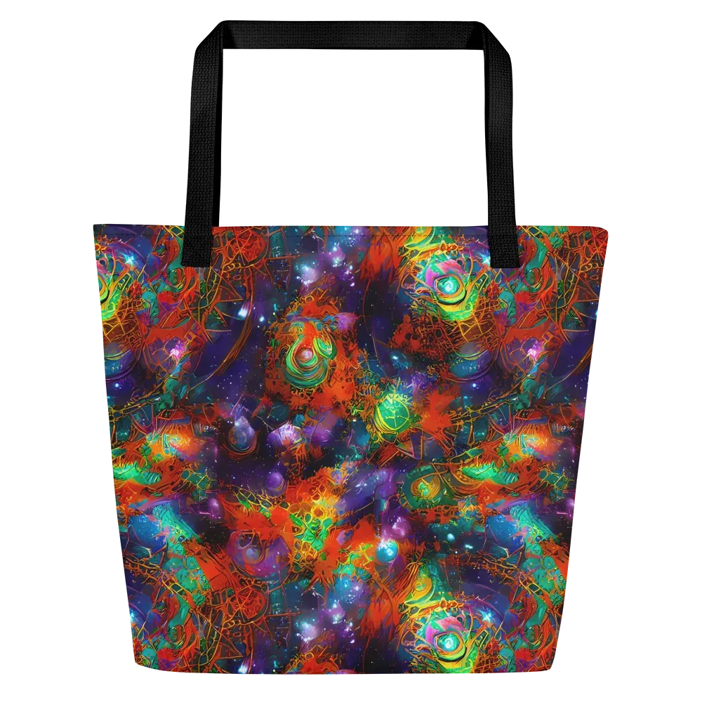Vivid Event Horizon on Large Tote Bag W/ Pocket — Front