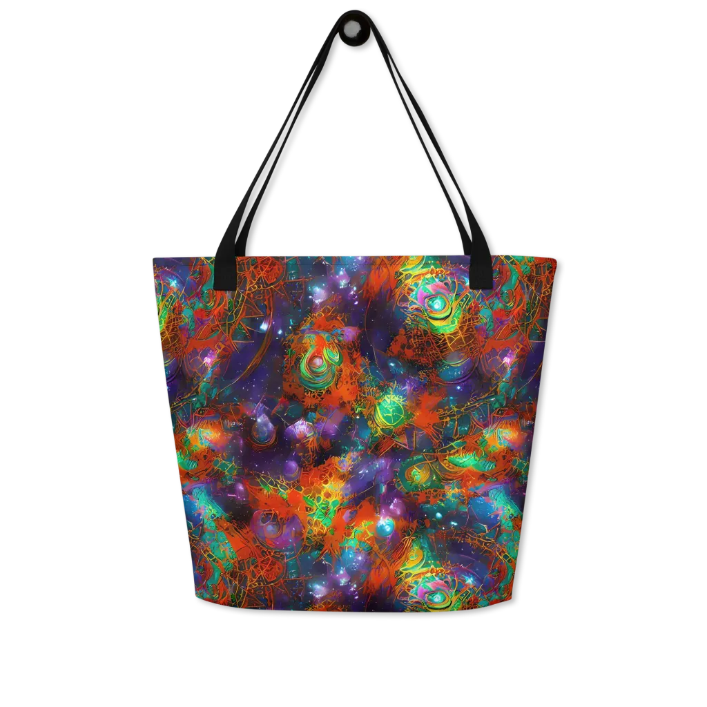 Vivid Event Horizon on Large Tote Bag W/ Pocket — Front