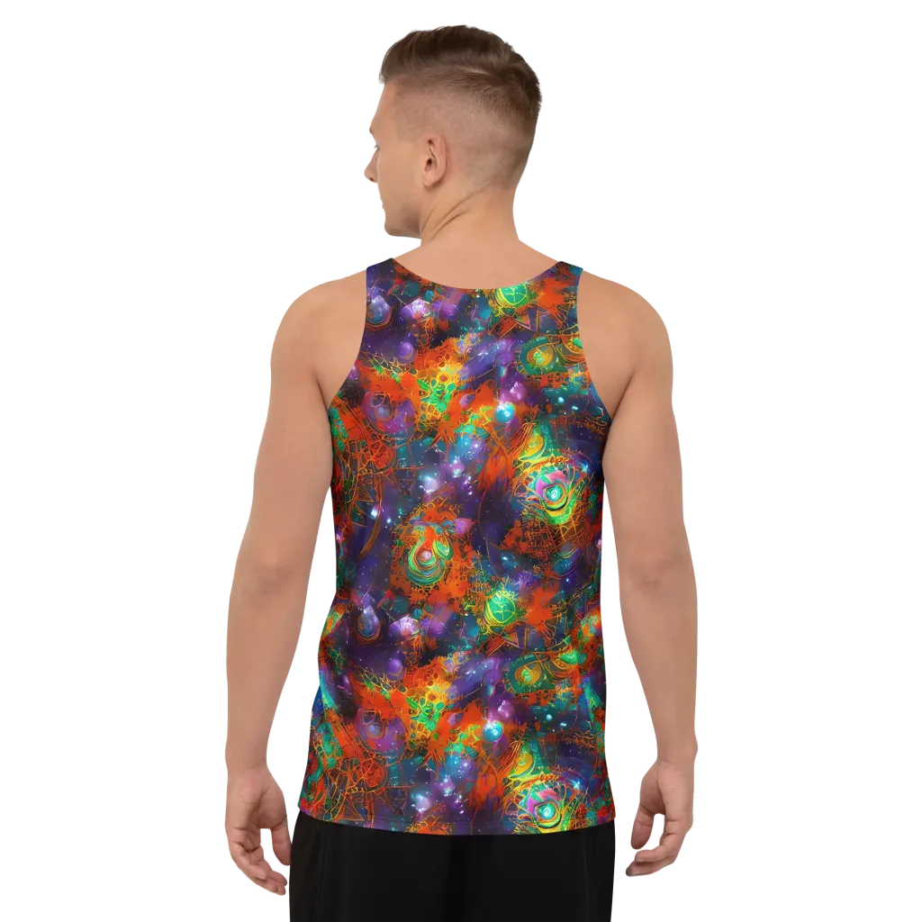 Vivid Event Horizon on Men's Tank Top — Back
