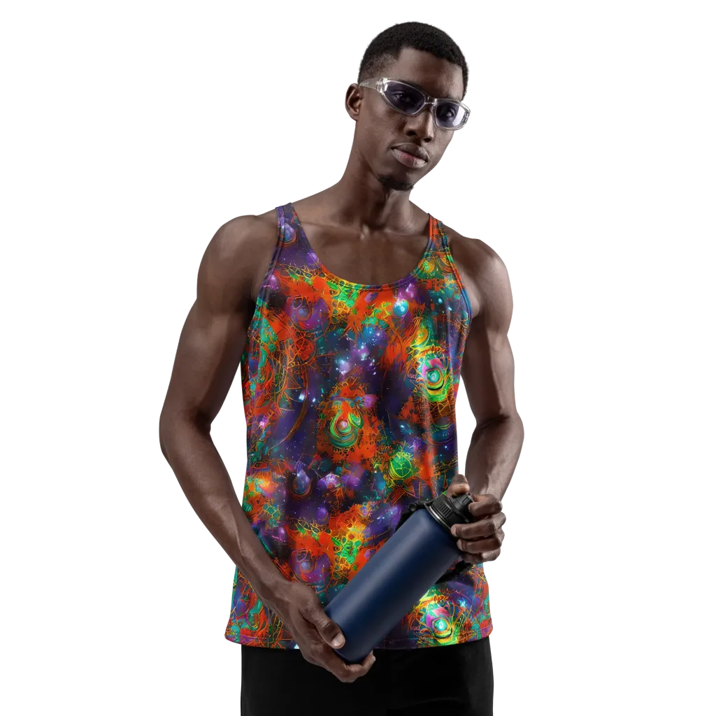 Vivid Event Horizon on Men's Tank Top — Front