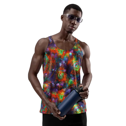 Vivid Event Horizon on a Men's Tank Top