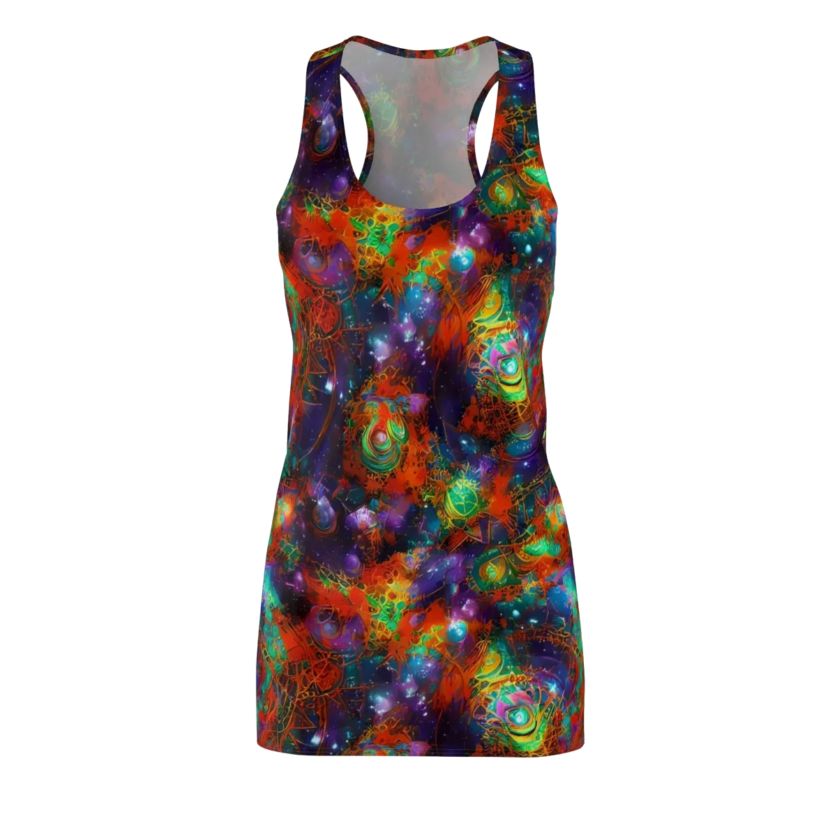 Vivid Event Horizon on Racerback Dress — Front