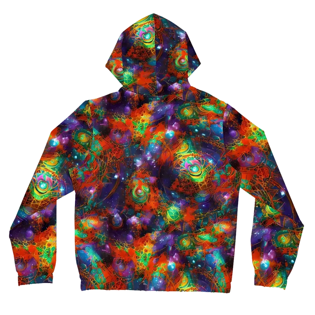Vivid Event Horizon on Women's Full-Zip Hoodie — Back
