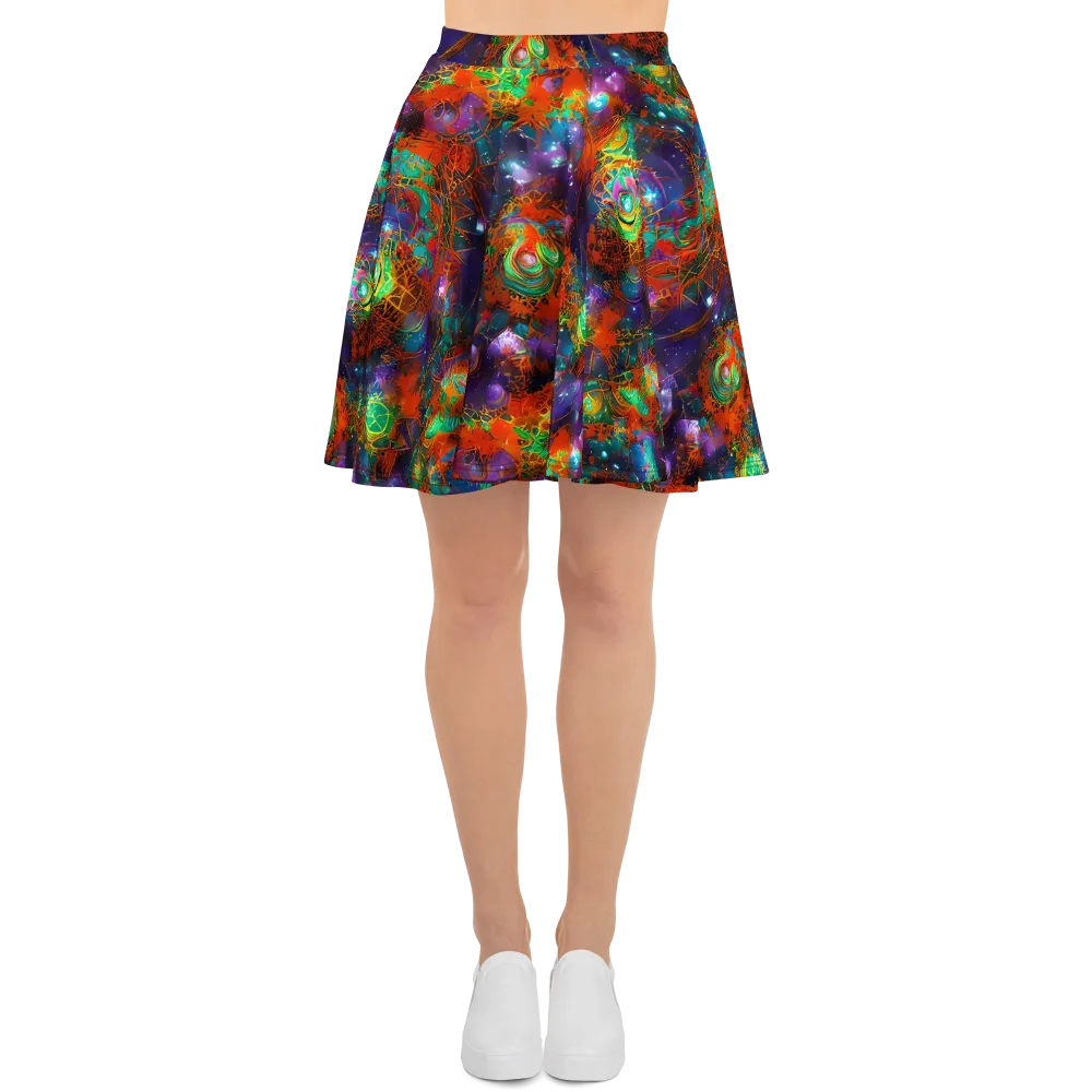 Vivid Event Horizon on Skater Skirt — Front