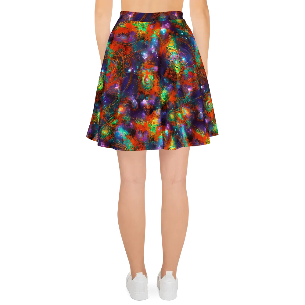 Vivid Event Horizon on Skater Skirt — Back