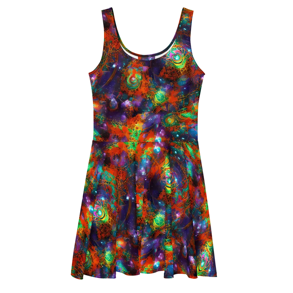 Vivid Event Horizon on Skater Dress — Front