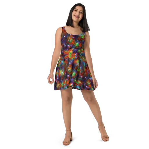 Vivid Event Horizon on a Skater Dress