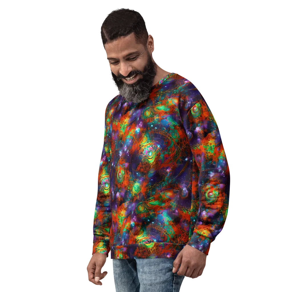 Vivid Event Horizon on Sweatshirt — Left Front