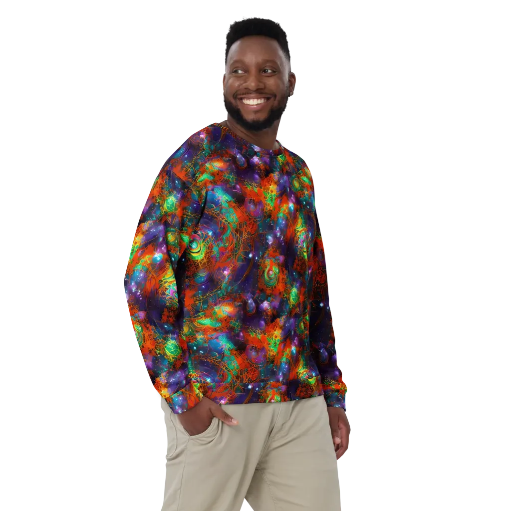Vivid Event Horizon on Sweatshirt — Front