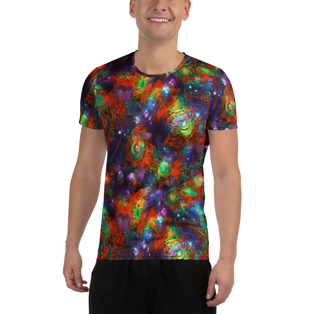 Vivid Event Horizon on Men's Athletic T-Shirt — Front