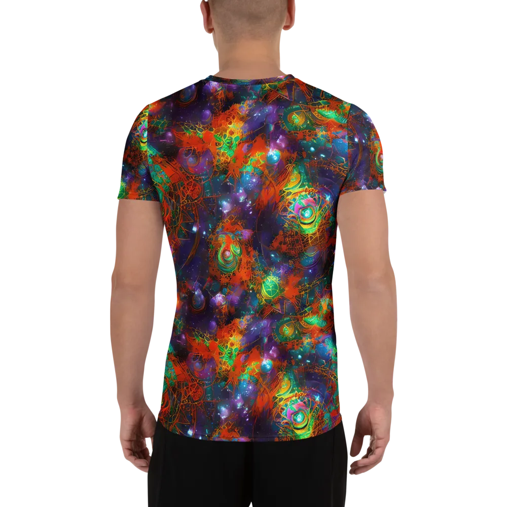 Vivid Event Horizon on Men's Athletic T-Shirt — Back