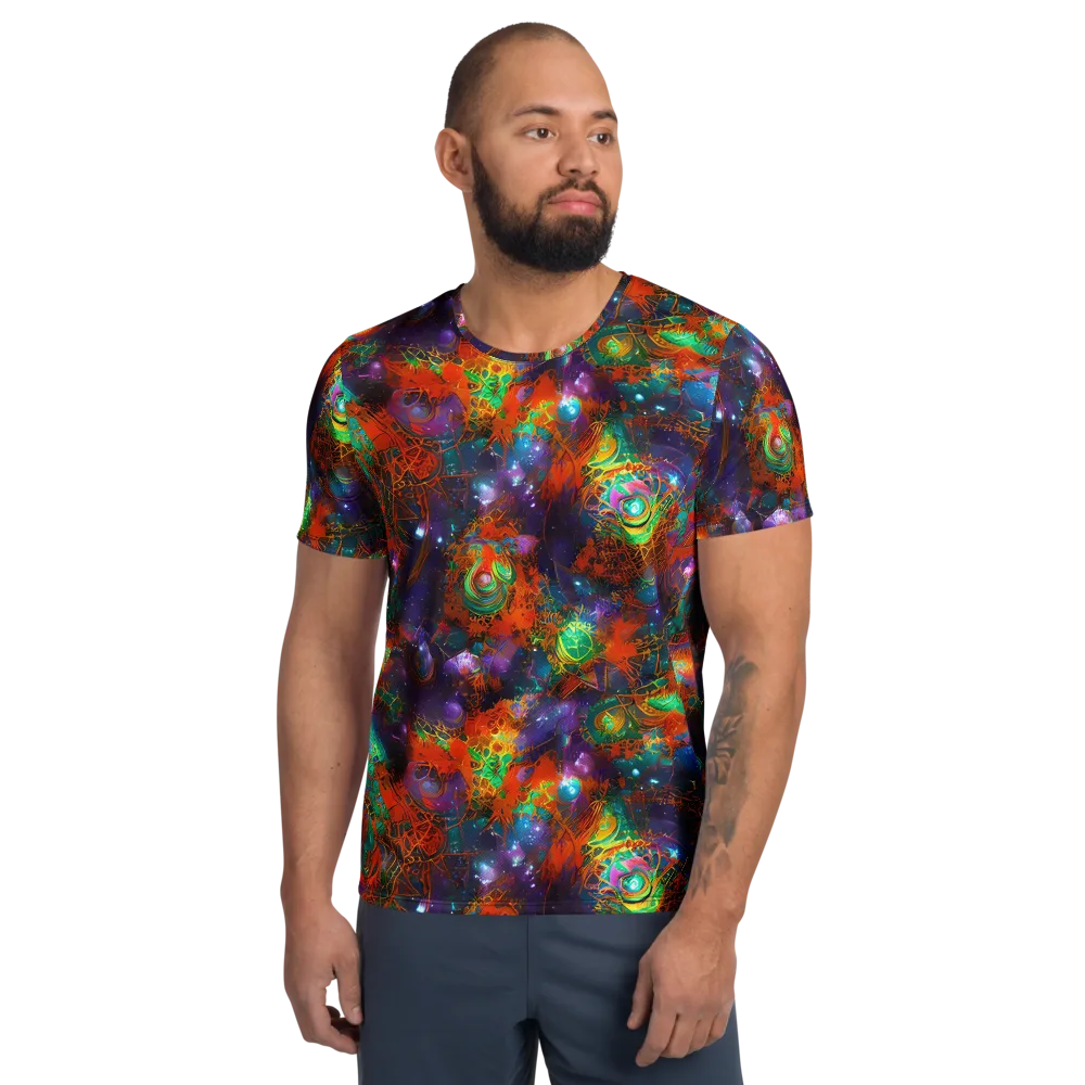 Vivid Event Horizon on Men's Athletic T-Shirt — Front