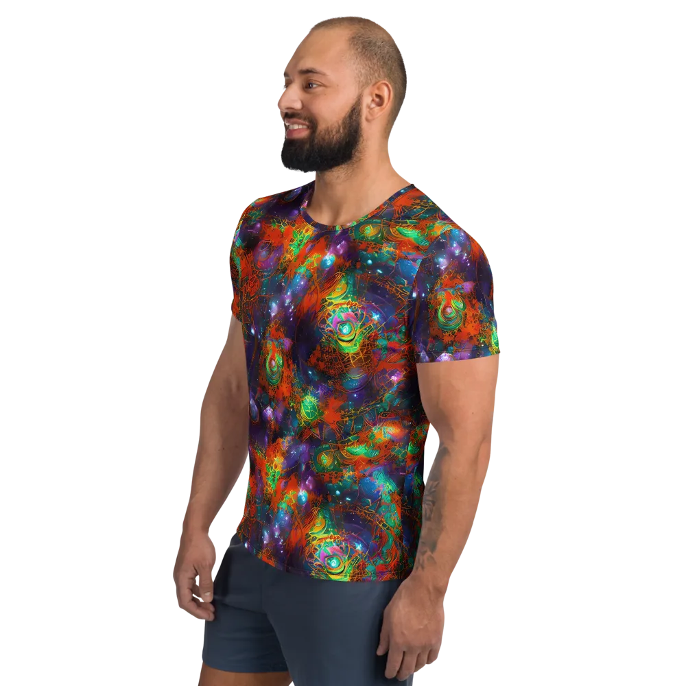 Vivid Event Horizon on Men's Athletic T-Shirt — Left