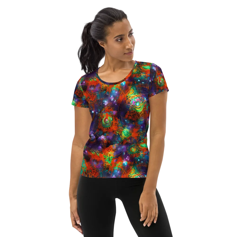 Vivid Event Horizon on Women's Athletic T-Shirt — Front