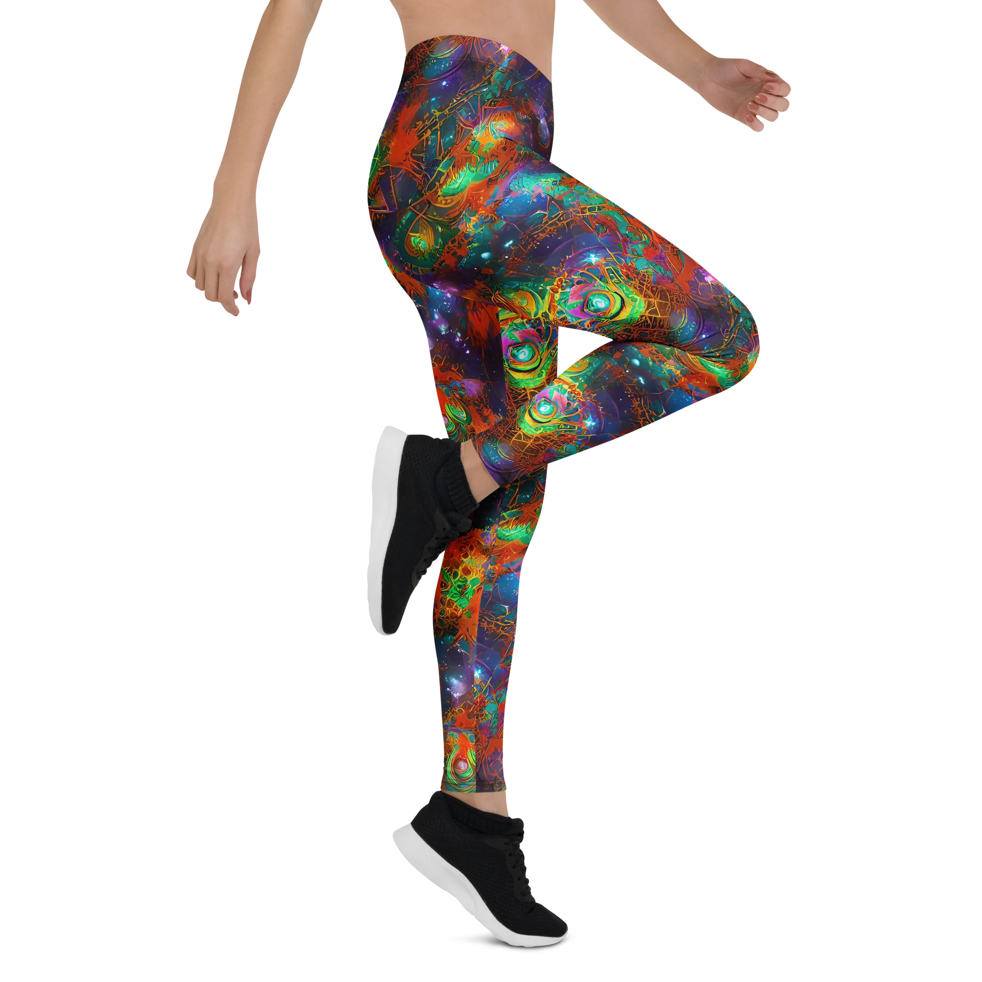 Vivid Event Horizon on Leggings — Right