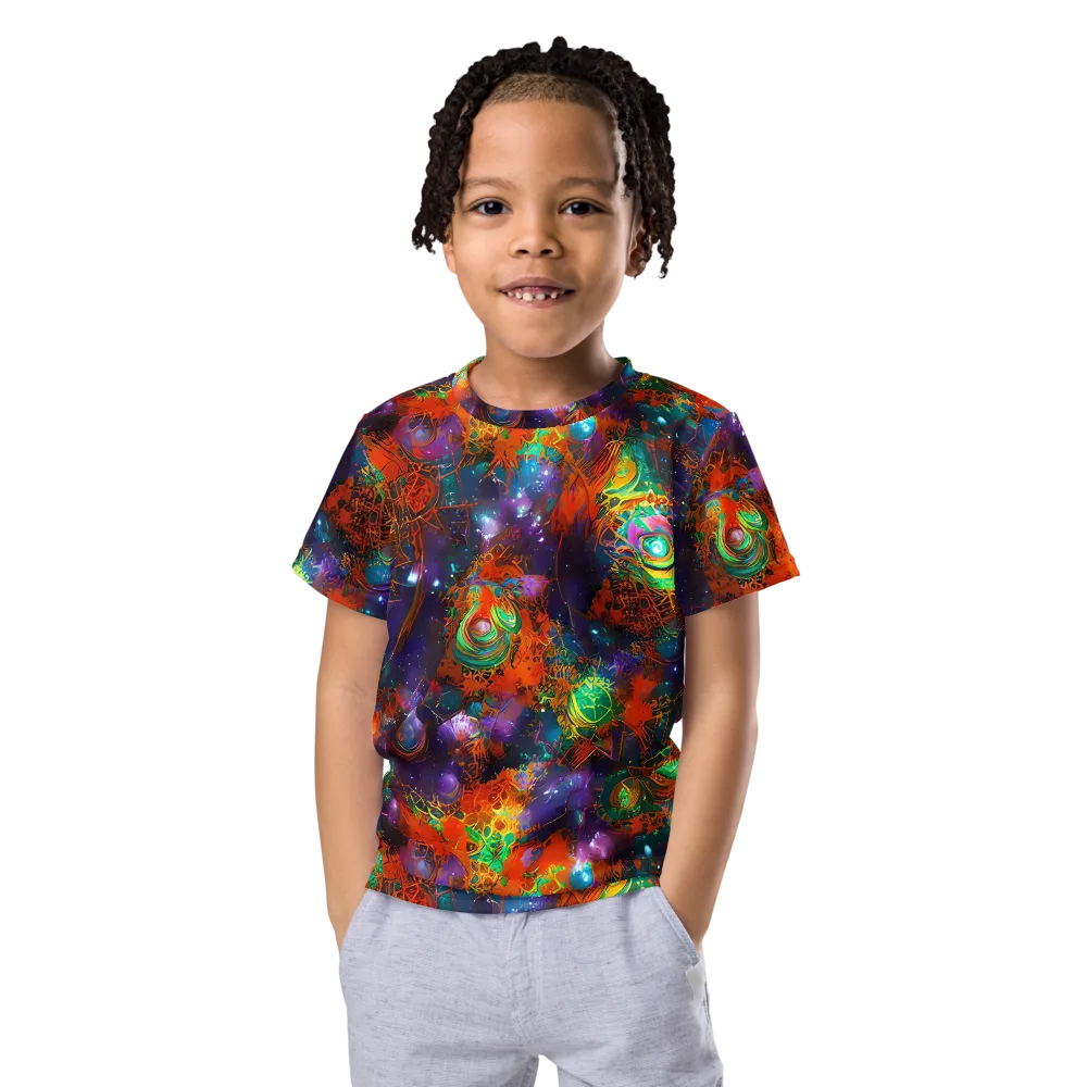 Vivid Event Horizon on Kids Crew Neck T-Shirt — Front