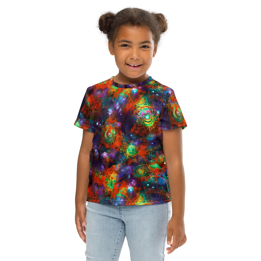 Vivid Event Horizon on Kids Crew Neck T-Shirt — Front