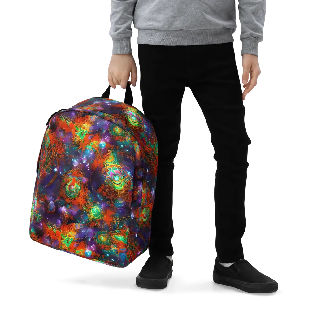 Vivid Event Horizon on Minimalist Backpack — Zoomed-in