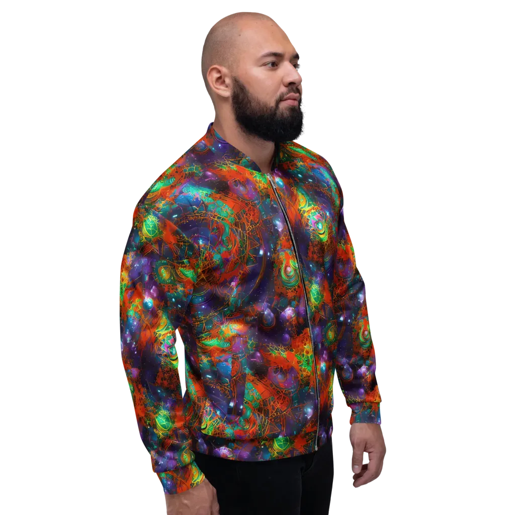 Vivid Event Horizon on Bomber Jacket — Right