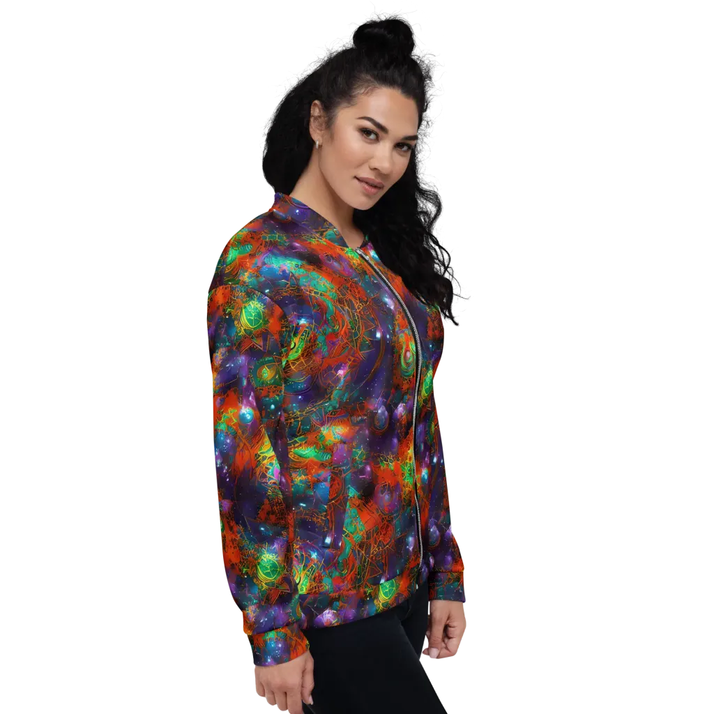 Vivid Event Horizon on Bomber Jacket — Right
