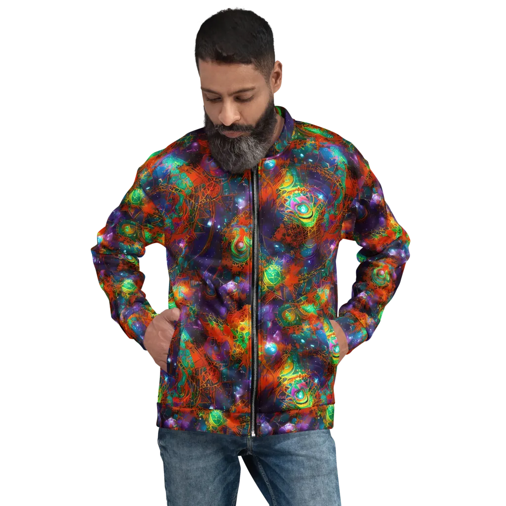 Vivid Event Horizon on Bomber Jacket — Front