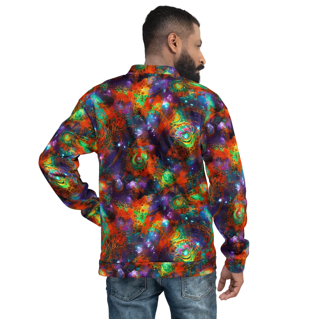 Vivid Event Horizon on Bomber Jacket — Back