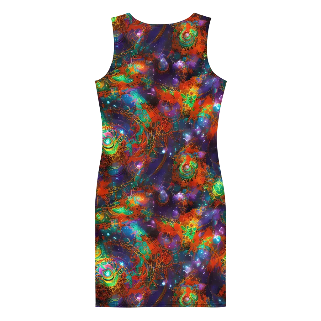 Vivid Event Horizon on Bodycon Dress — Back