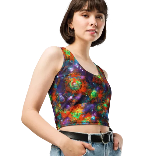 Vivid Event Horizon on a Crop Top
