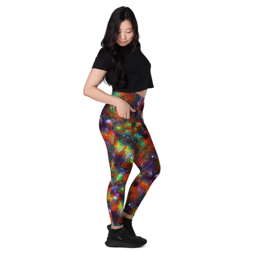 Vivid Event Horizon on a Leggings with Pockets