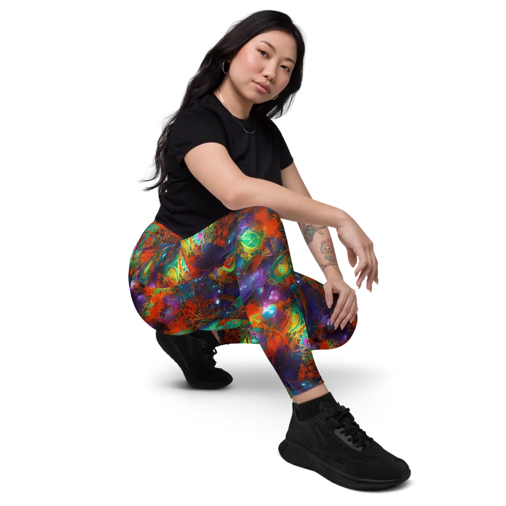 Vivid Event Horizon on Leggings with Pockets — Right Front